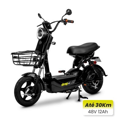 Bicicleta Elétrica DROP EM1 2 Lugares – Scooter 800W 48V 12Ah Lítio – Drop
